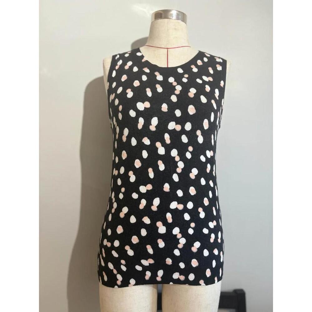 Philosophy Rayon/Nylon/Spandex Knit Polka Dot Tank Top‎ Women's L